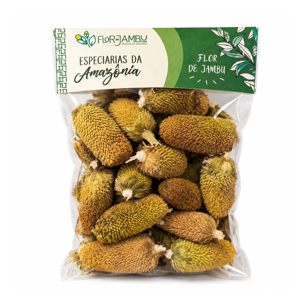 Flor de Jambu Desidratada 10g – Especiaria Amazônica para Temperos e Drinks
