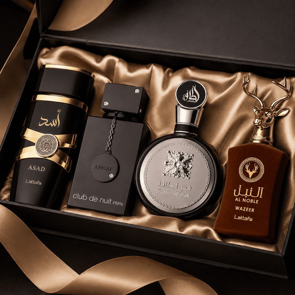 Kit 4 Perfumes Masculino Arabe Importado Frasco de Vidro 100ml