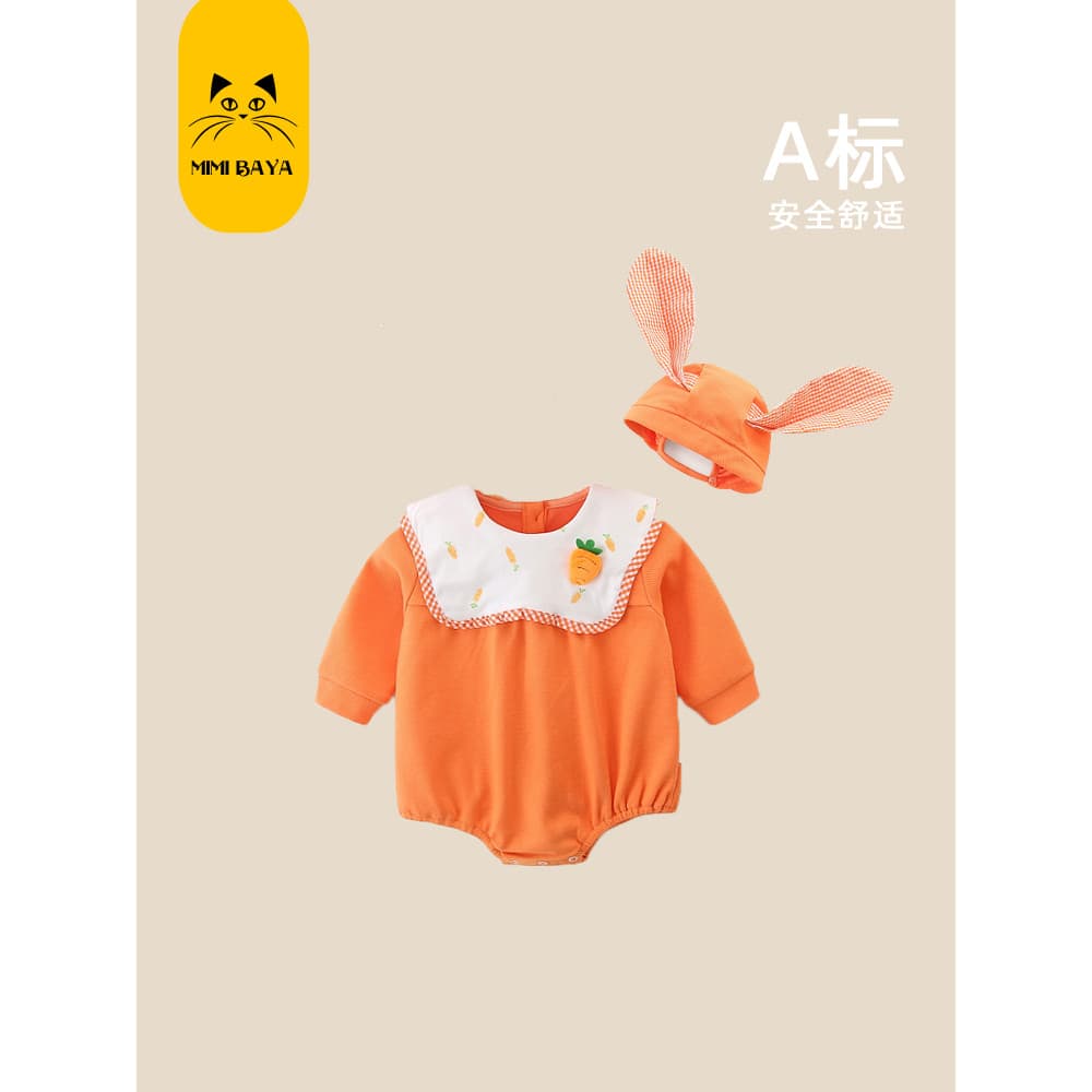 Bebê bebê primavera roupas recém-nascidos bebê menina macacão princesa mês inteiro cem dias macacão primavera outono beb