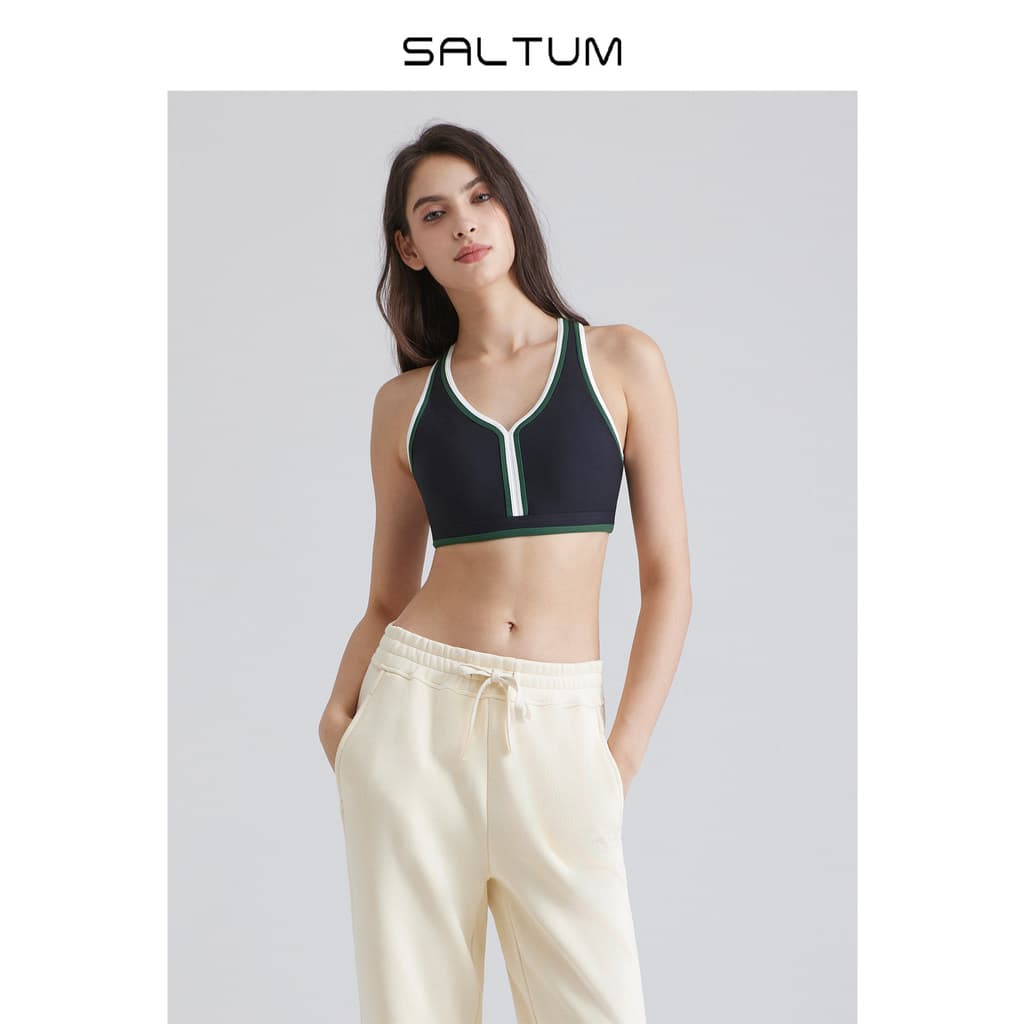 Saltum roupa íntima esportiva feminina com almofada no peito colete de ioga sutiã de Fitness roupa externa sutiã à prova