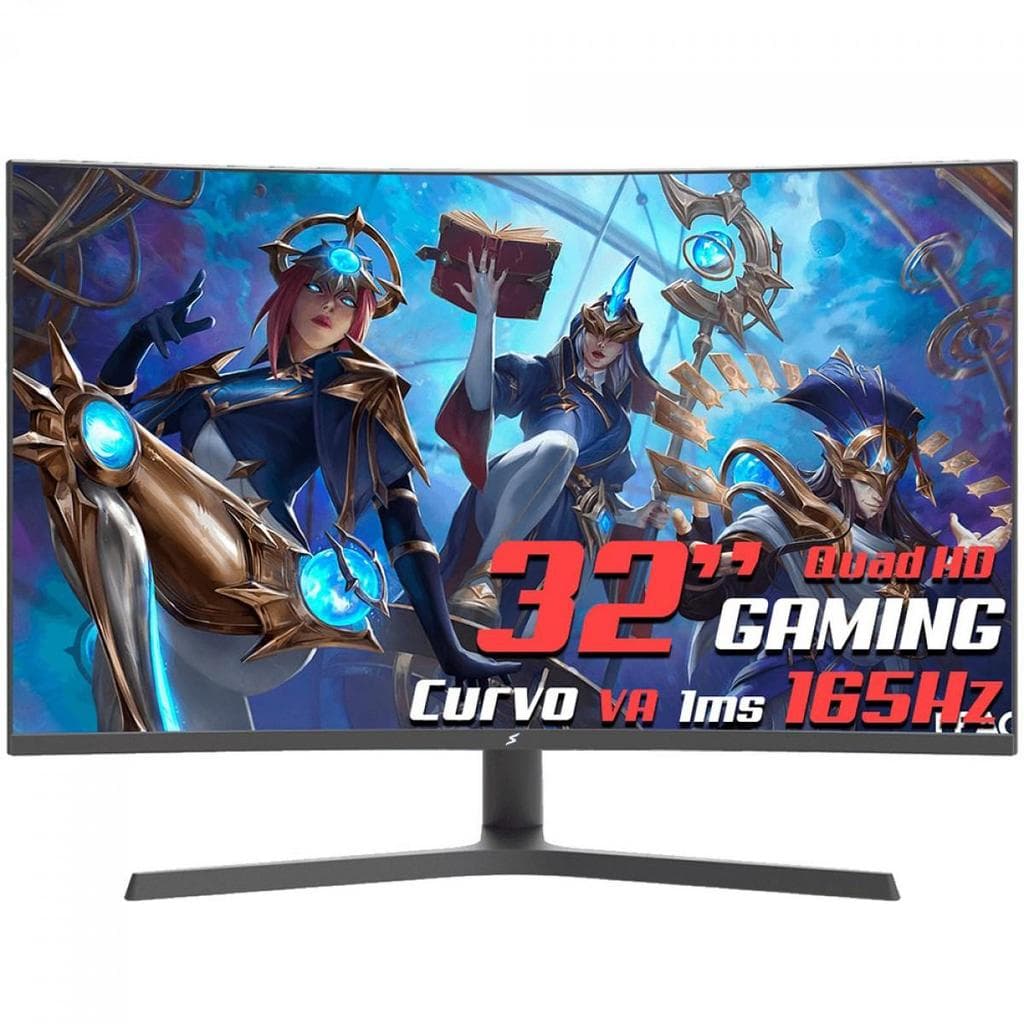Monitor Gamer SuperFrame Prisma X, 32 Pol, Curvo, VA, Quad HD, 1ms, 165Hz, Black, SFPCB-32165-QHD