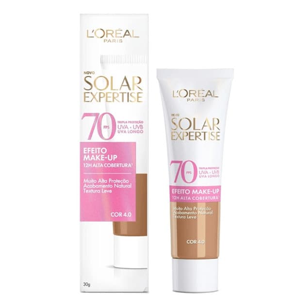Protetor Solar Facial L’Oréal Paris Solar Expertise Efeito Make Up FPS 70 Cor 3.0 30g
