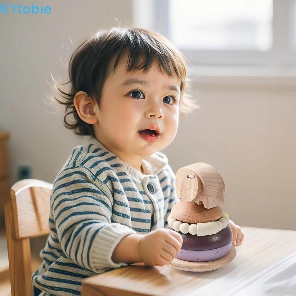 Brinquedo De Pilha De Poste De Bebê TOBIE , Brinquedos Educativos Empilháveis De Blocos De Animais Montessori , Quebra-C