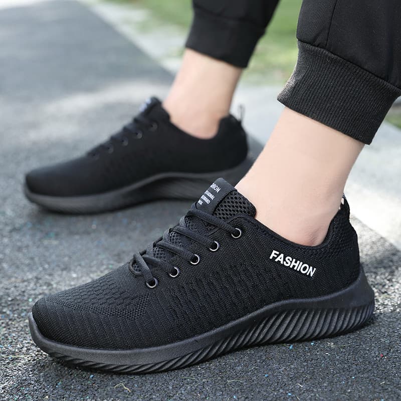Moda masculina sapatos esportivos verão novo estilo malha respirável tênis de corrida leve sapatos esportivos