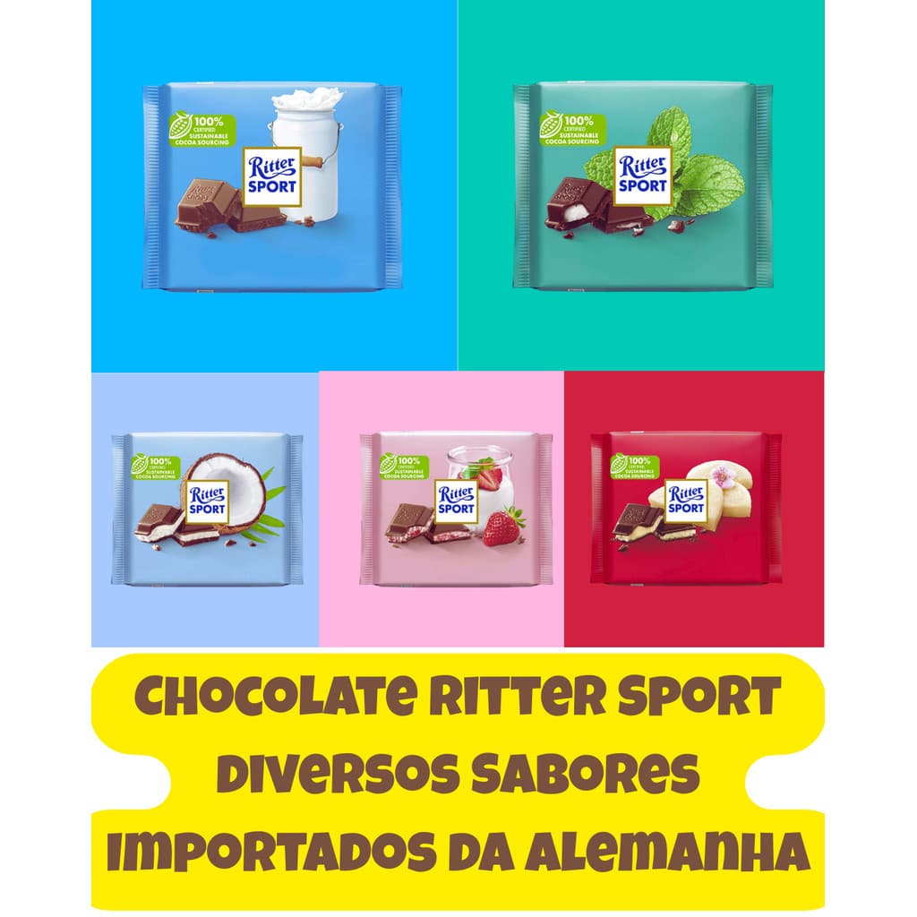 Chocolate Ritter Sport - Sabores Importados da Alemanha