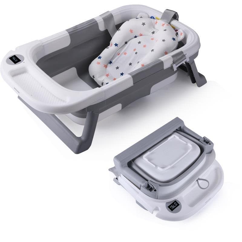 Banheira Dobrável para Bebês, Essenciais para Bebês Recém-Nascidos, Banheira com Almofada de Suporte Antiderrapante, Por