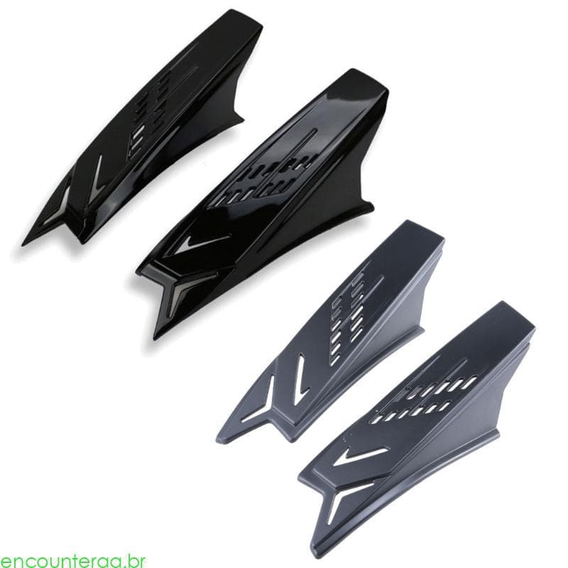 Encontro Chifres Estilo Punk Scooter Moto Capacete Chifre Acessórios Para Icom Arai Tanque Tubarão Yoh
