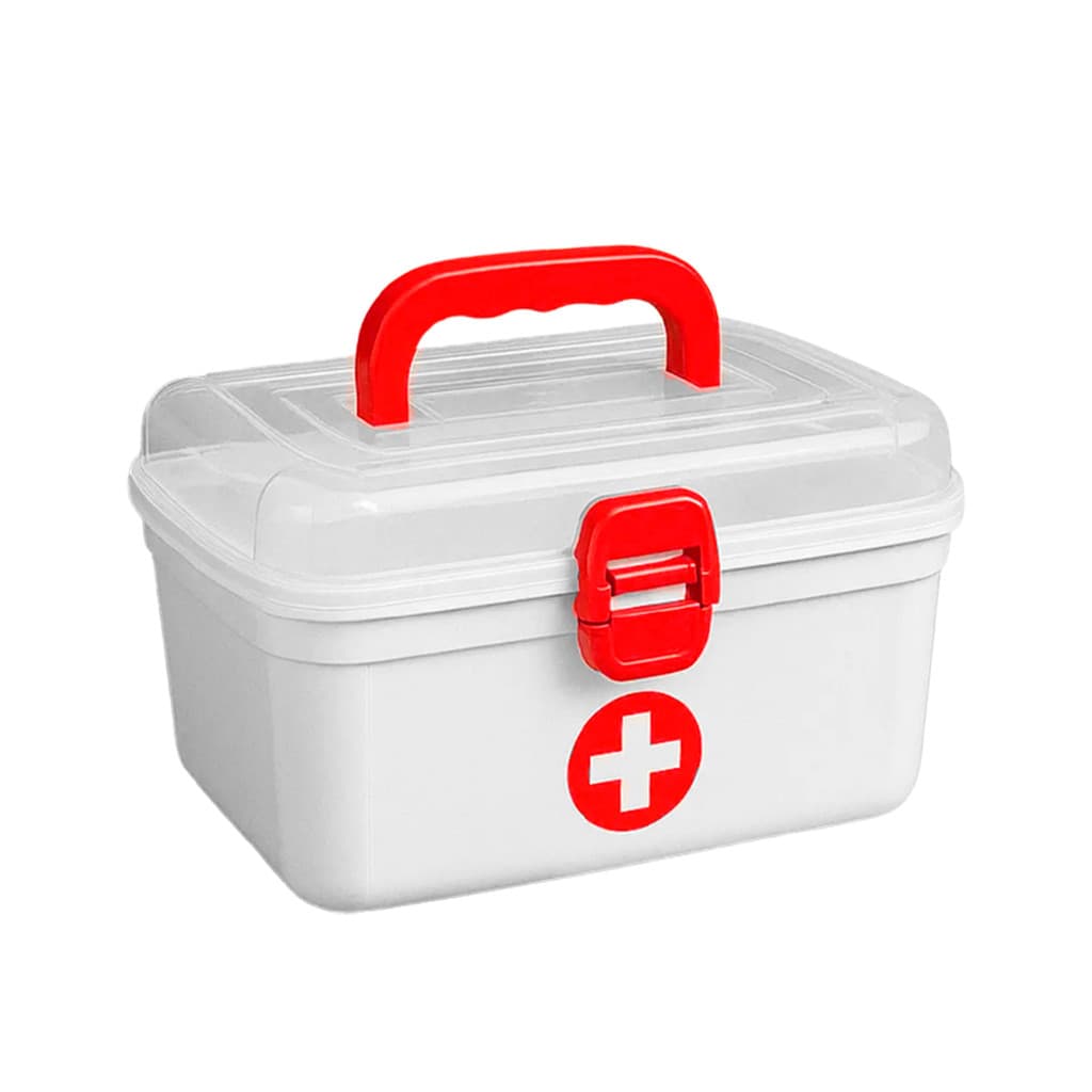 Kit 3 Caixa Maleta Frasqueira Medicamento Primeiro Socorros Multiuso