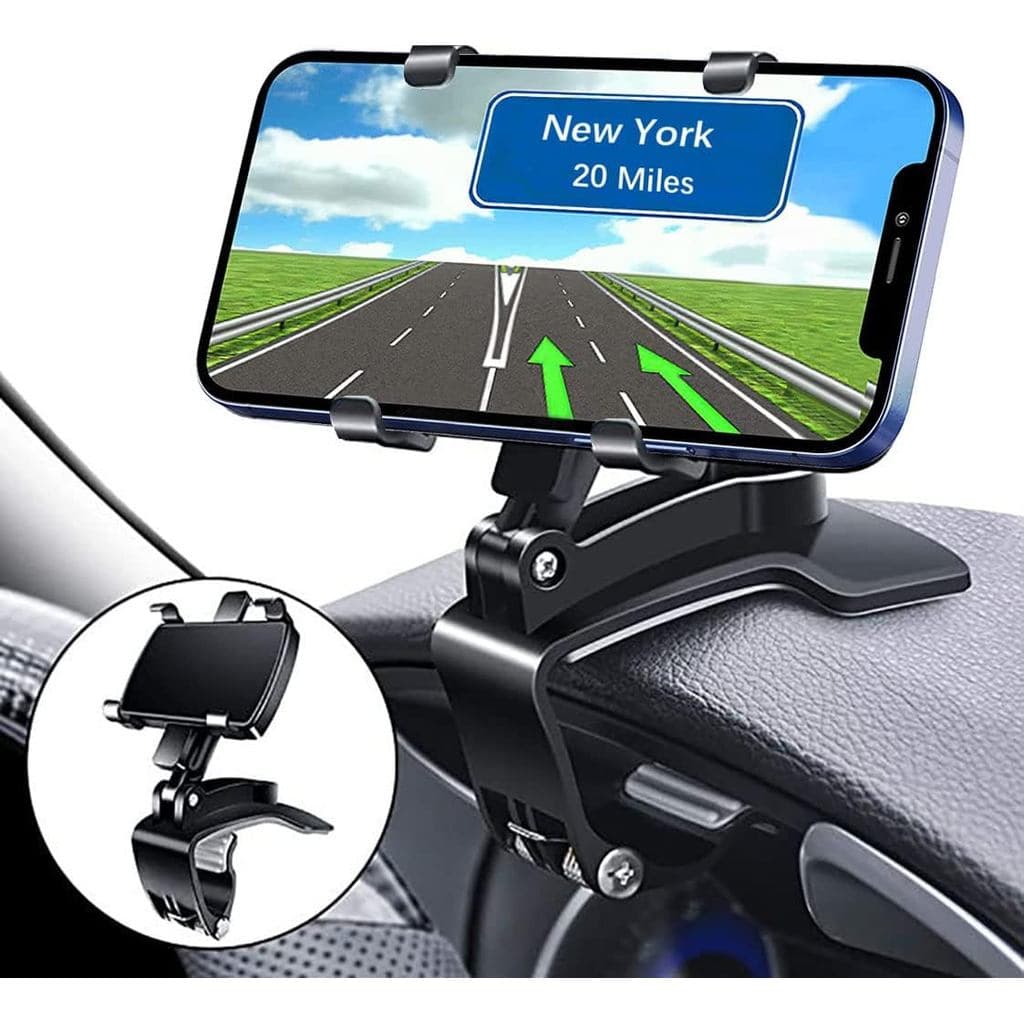 Suporte Universal para Telefone de Carro YAOKEEP, Suporte para Telefone no Painel com Rotação de 360 Graus [Clipe Aprimo