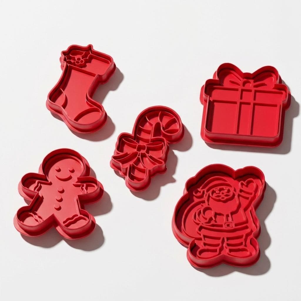 Cortador Molde de Biscoito NATAL Marcador Carimbo Bolacha Massa Pasta Americana Bisquit Confeitaria Massinha de Modelar