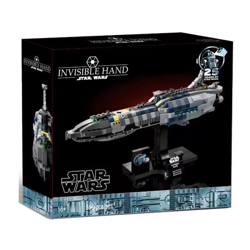Blocos de montar Lego da série Star Wars, nave espacial com mão invisível, brinquedo montável para meninos, presente.