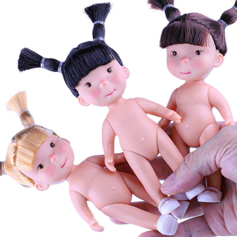 Conjunto De Boneca De Batata Doce Mia De 14 Cm-Articulada Esférica BJD Para Meninas Brinquedo Fofo Corpo Nu