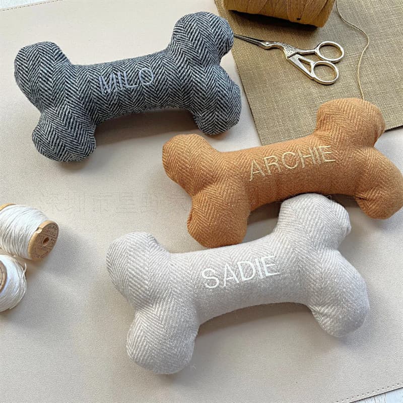 Fabricante pronto estoque brinquedos de osso de cachorro treinamento ao ar livre ossos de mordida de cachorro brinquedos