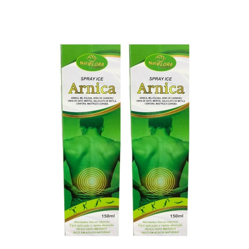 Kit 2 Spray Massageador de Arnica 150 ml Alívio Múscular