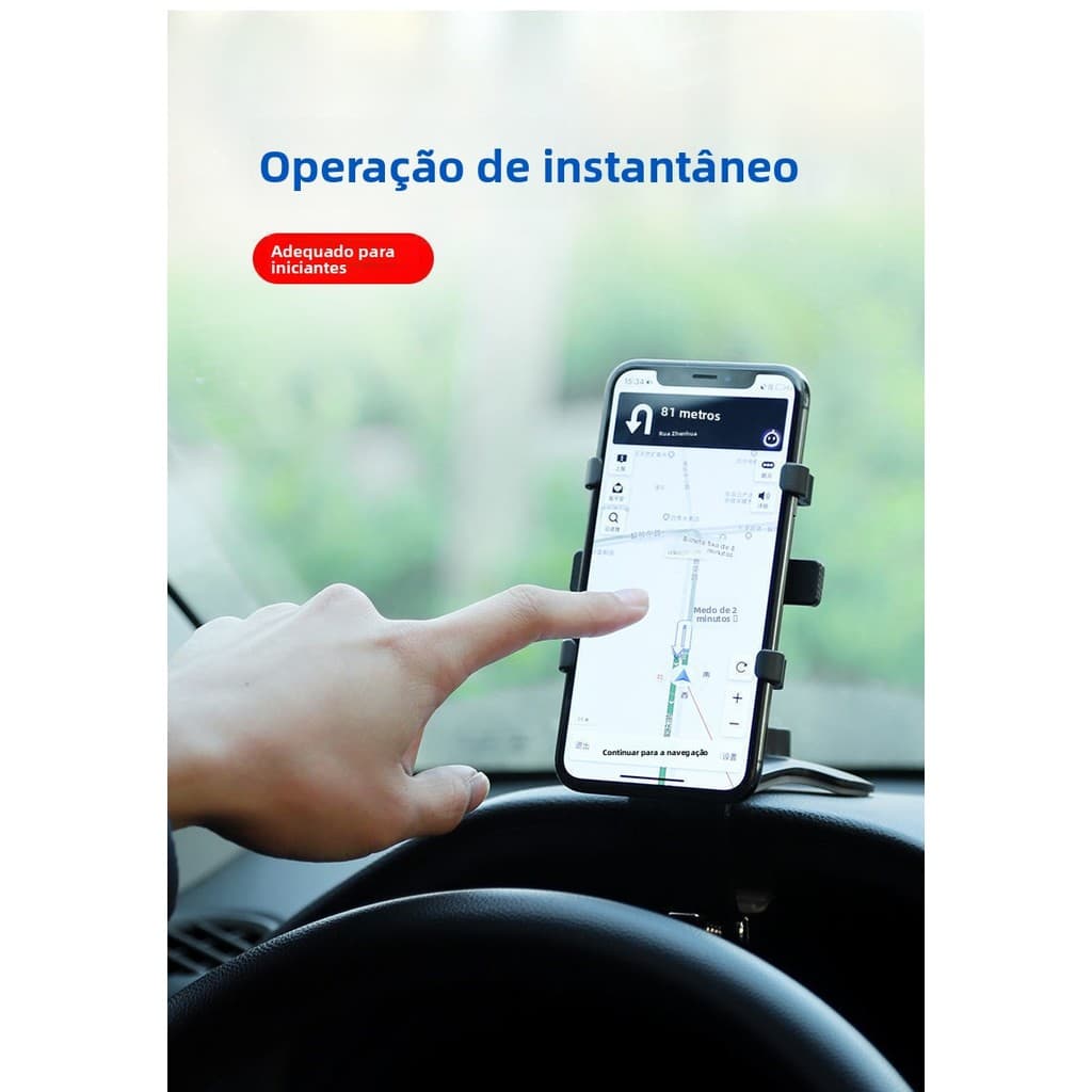 Suporte magnético dobrável para celular mais vendido, suporte multifuncional para carro com recurso de rotação.