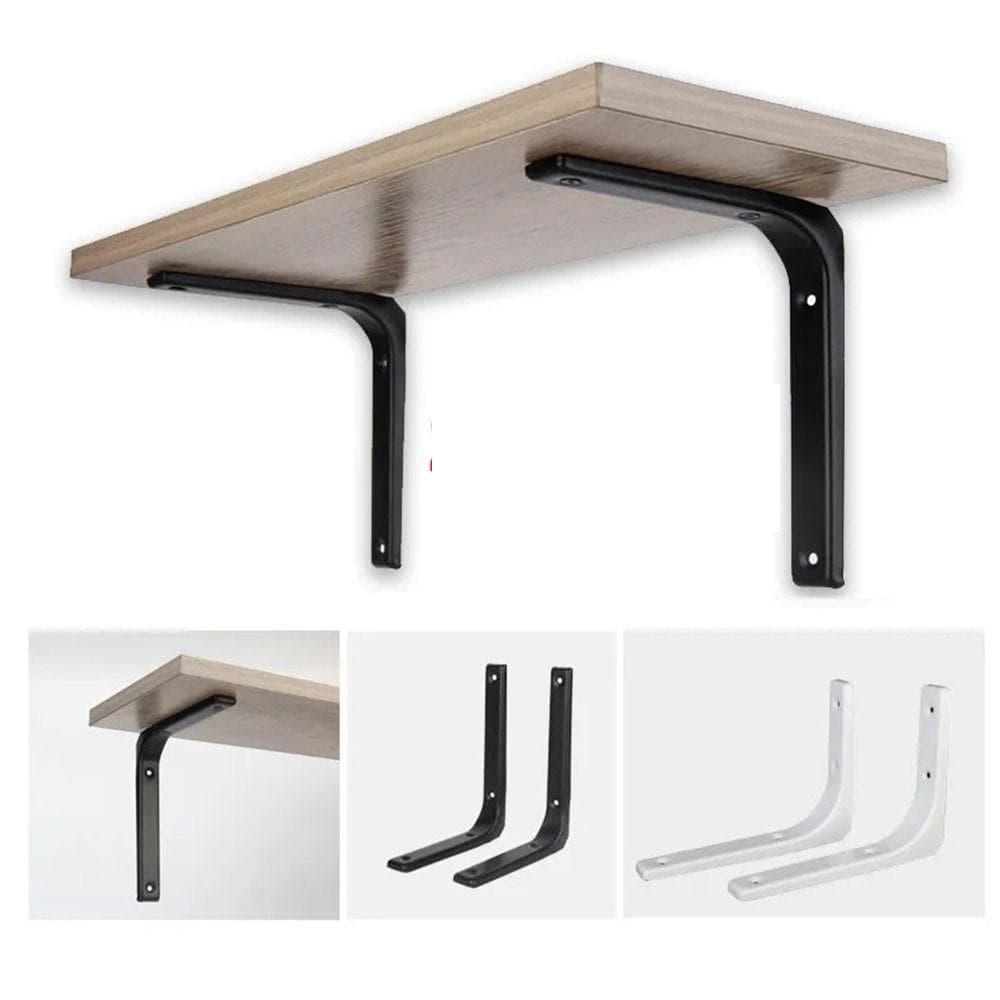 ZHDYEB 2 Peças De Suporte De Prateleira , Em Forma De L Montado Na Parede , Fixo Espesso Triangular