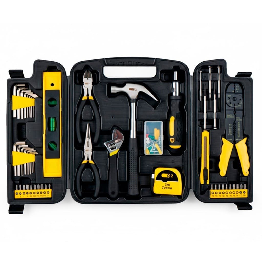 Kit Ee Ferramentas 129 Peças Com Maleta Completo  Versátil E Excelência (003)
