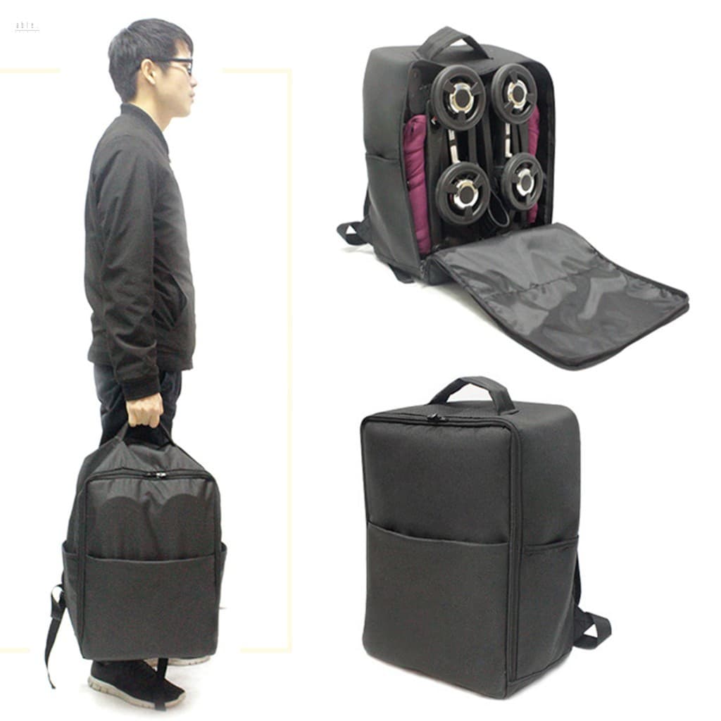 Mochila Para Carrinho De Bebê Bolsa De Viagem-Estojo De Armazenamento Com Alça De Ombro Carrinhos Pockit