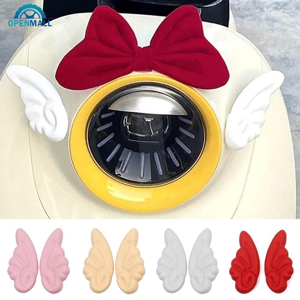 OPENMALL 2 Pçs Decoração De Capacete De Motocicleta Ângulo Asas Adesivo Para Moto Acessórios De Bicicleta G1O5