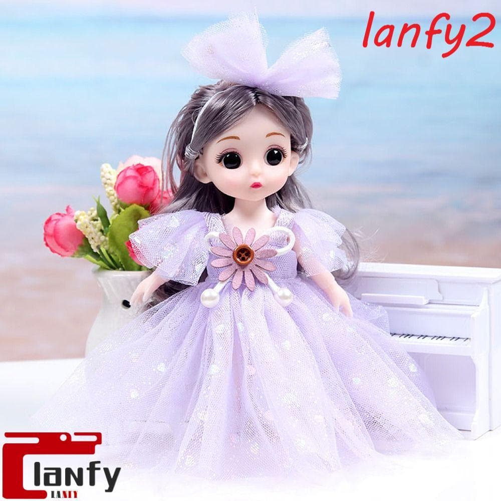 LANFY Meninas Boneca Princesa Bonecas Brinquedos Articulados Roupas De Vestir-Se Articulada Móvel Articulado
