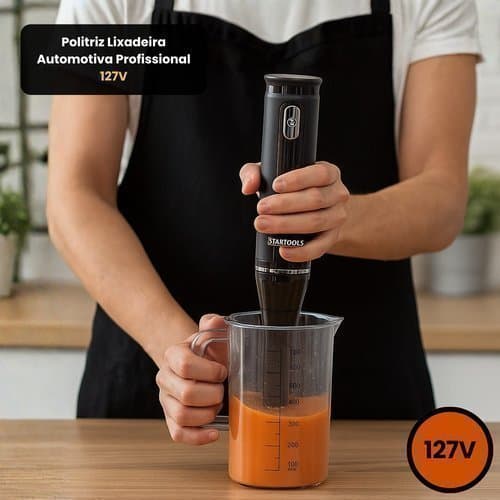 Mixer Eletrico Portatil 700ml Capacidade Liquidificador Compacto Potente 127v
