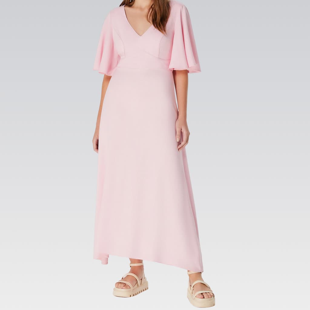 Vestido Midi Feminino Manga Gode HERING Original Roupas Femininas Moda Estilo Conforto Qualidade