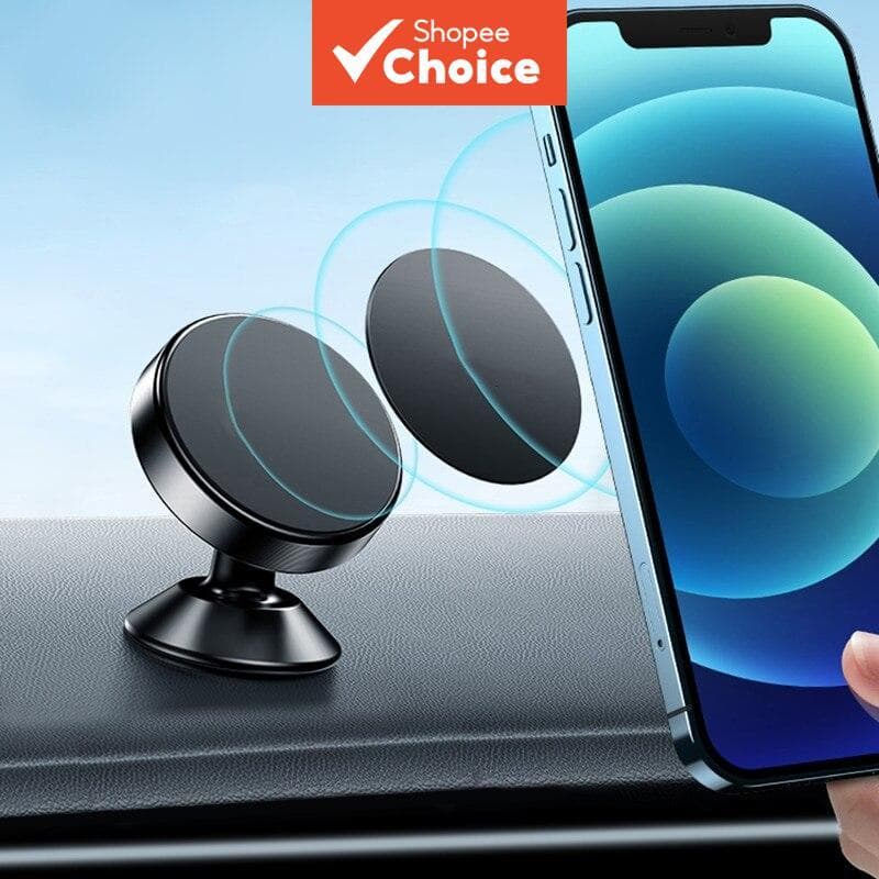 Suporte Magnético Redondo Saimili Universal para Painel de Carro para iPhone e Samsung