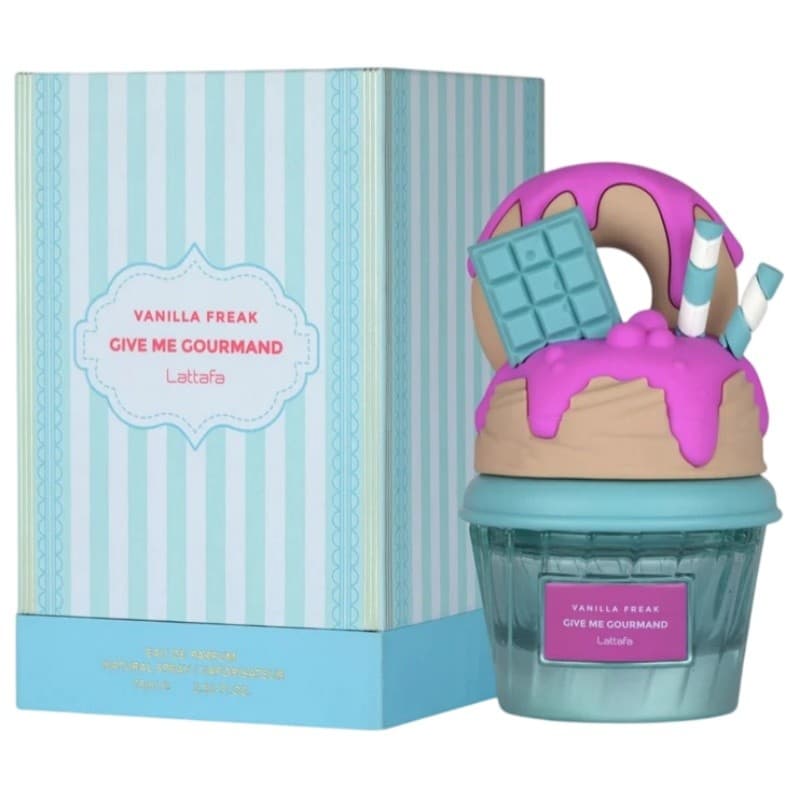 Perfume Árabe importado Doce Baunilha Amêndoa Canela Vanilla Freak Feminino Fragrância 75ml Longa Duração Body Splash