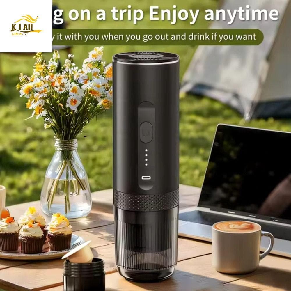 Café Expresso Portátil KLAOSD | Cafeteira Elétrica Com Autoaquecimento De 20 Bar , 2 Em 1 7500mAh