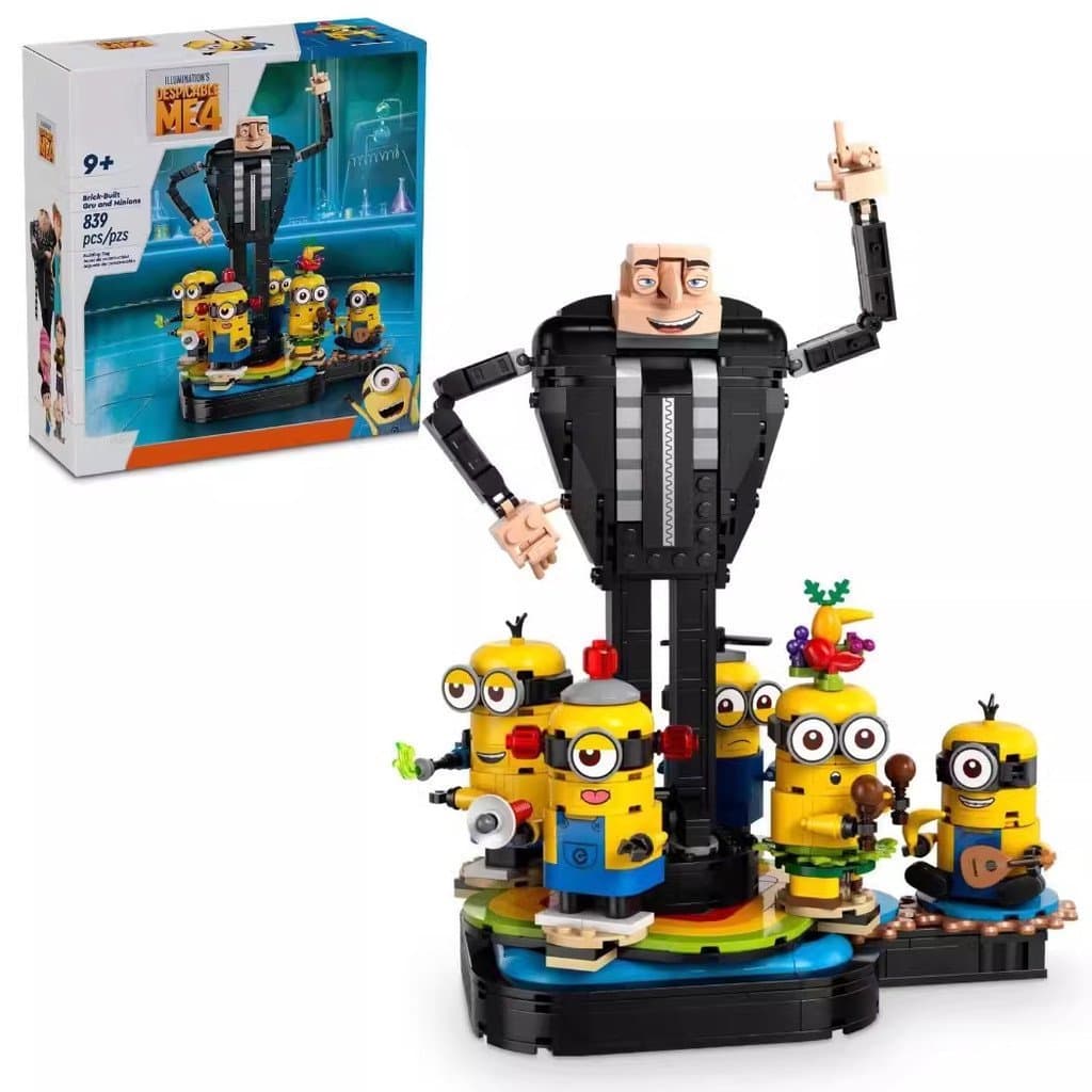 Compatível com o brinquedo de blocos de montar LEGO 75582 Gru e os Minions.