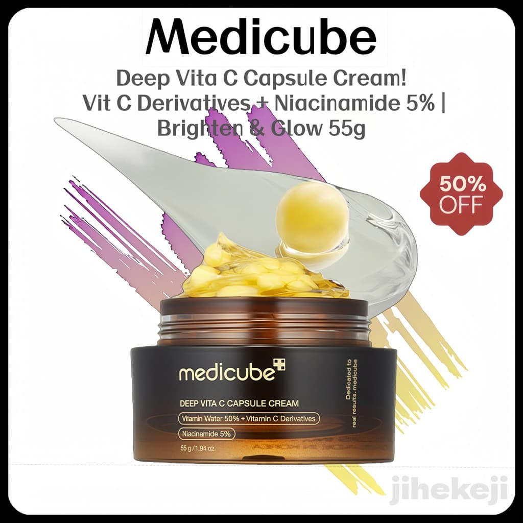 Medicube Deep Vita C Cápsula Creme 55g Vitamina 50 % Niacinamida 5 Brilho Iluminador Cuidados Com A Pele Coreana