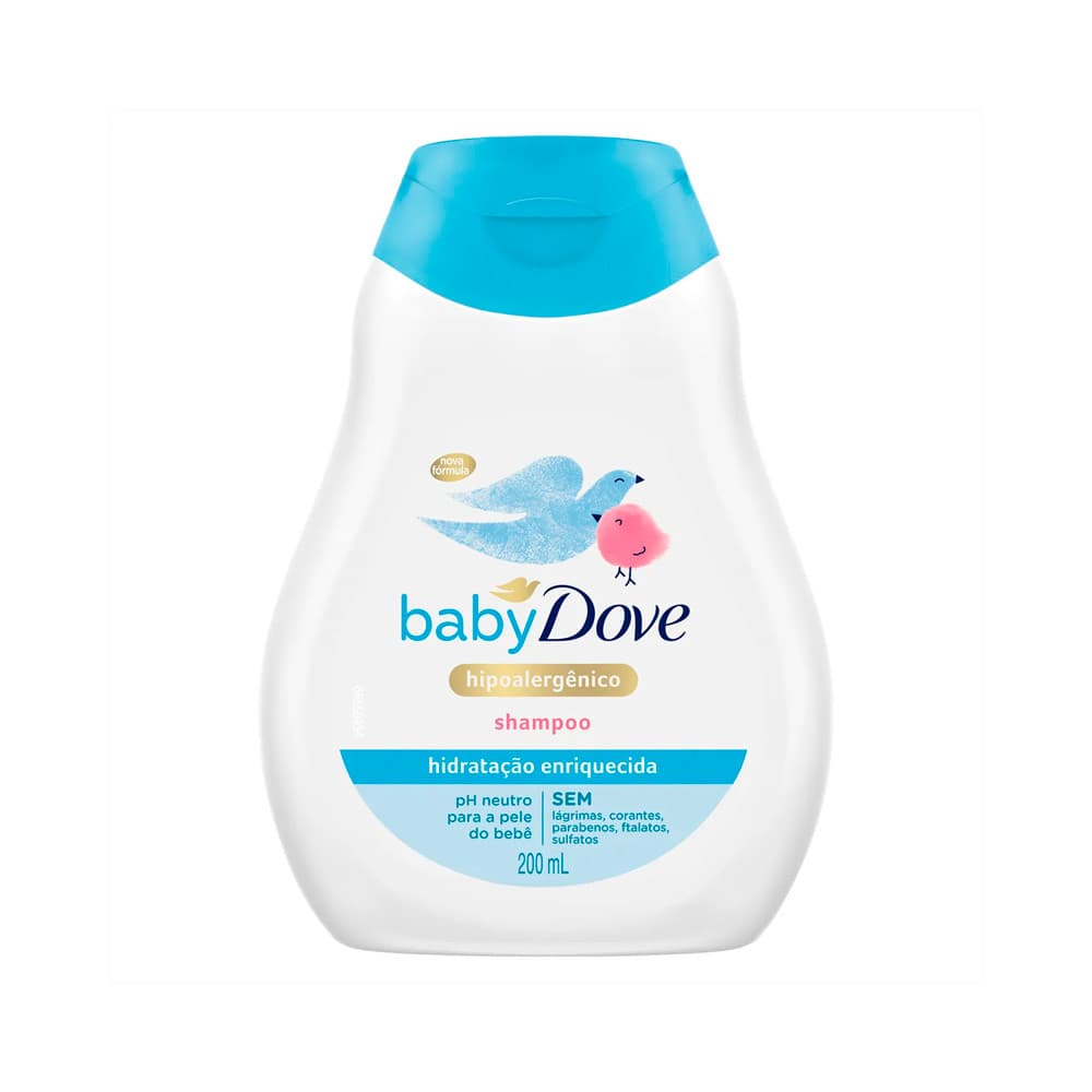 Shampoo Hidratante Baby Dove Sem Lágrimas Hipoalergênico 200ml