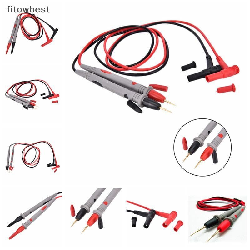 Fbbr 2pcs Multímetro Digital Universal Multi Medidor Teste Sonda De Chumbo Fio Caneta Cabo QDD