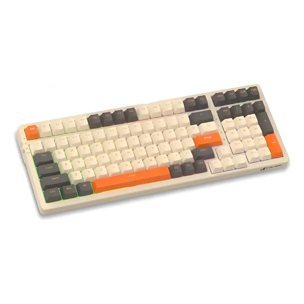 Teclado Mecânico Attack Shark K98 Rgb Switch Yellow