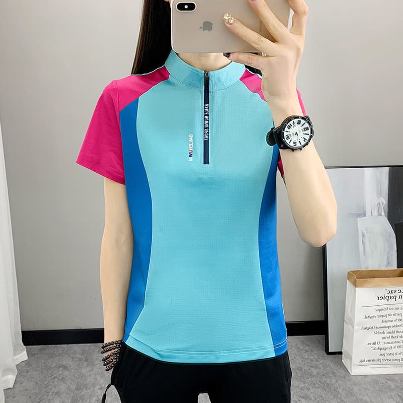 24D313 roupas de secagem rápida de manga curta de venda quente camiseta feminina correndo roupas de Fitness verão estilo