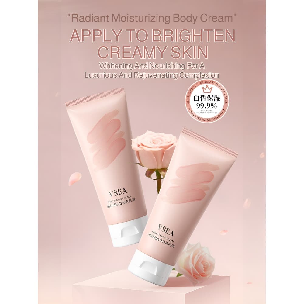 [Toque Suave e Hidratante] Creme BB para Corpo e Rosto/Protetor Solar/Tonalizante/Hidratante Diário