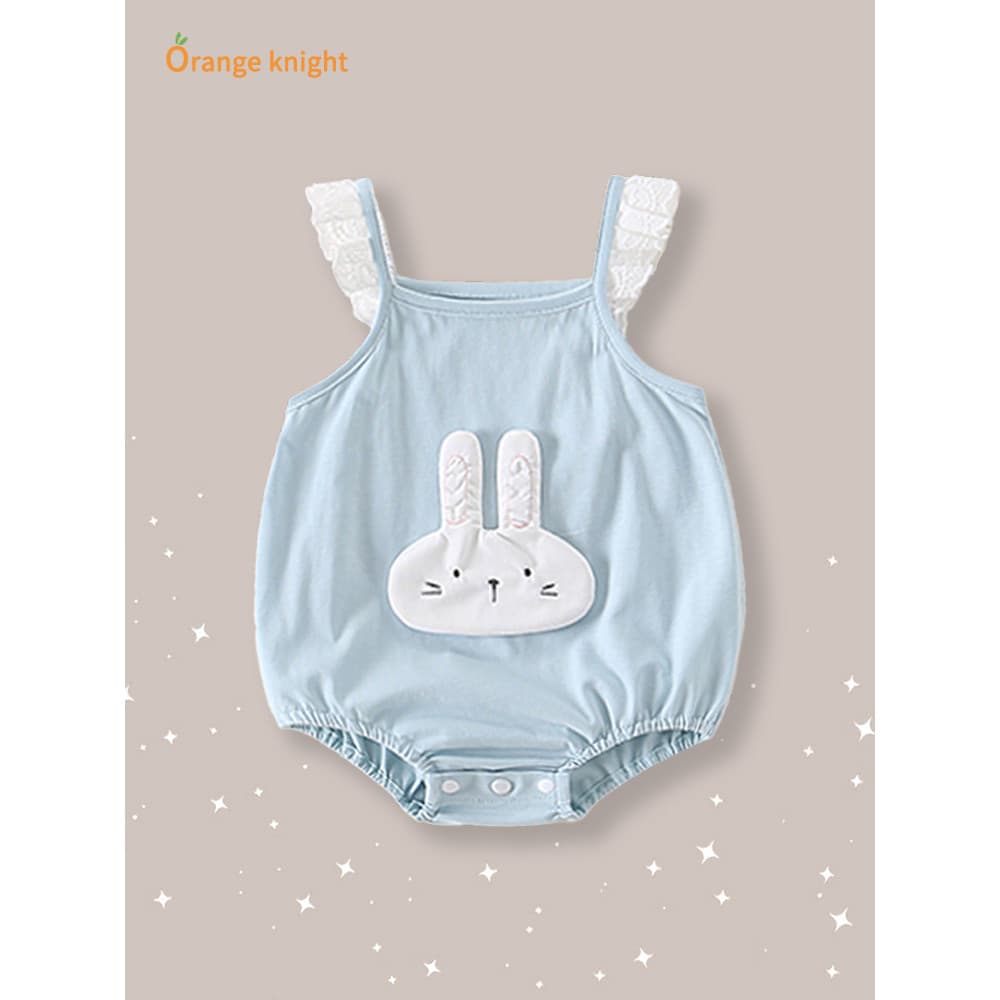 Bebê bebê roupas de verão roupas de bebê dos desenhos animados bebê menina estilingue macacão triângulo mês cheio cem di