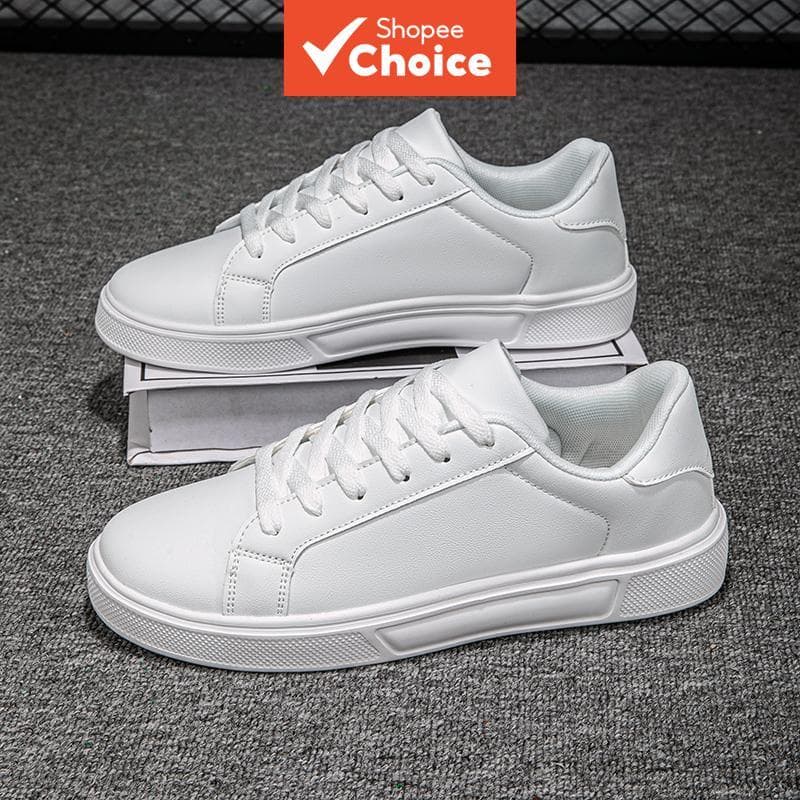  Tênis Plataforma Branco Unissex | Sapatênis Casual de Amarrar para Homens e Mulheres | Calçado Fashion Confortável
