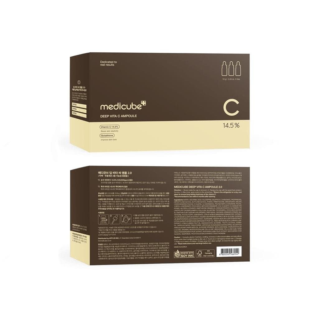 Sérum Deep Vita C 2.0 da Medicube | |   14,5% de Vitamina C Pura reduz a aparência de hiperpigmentação, manchas escuras 