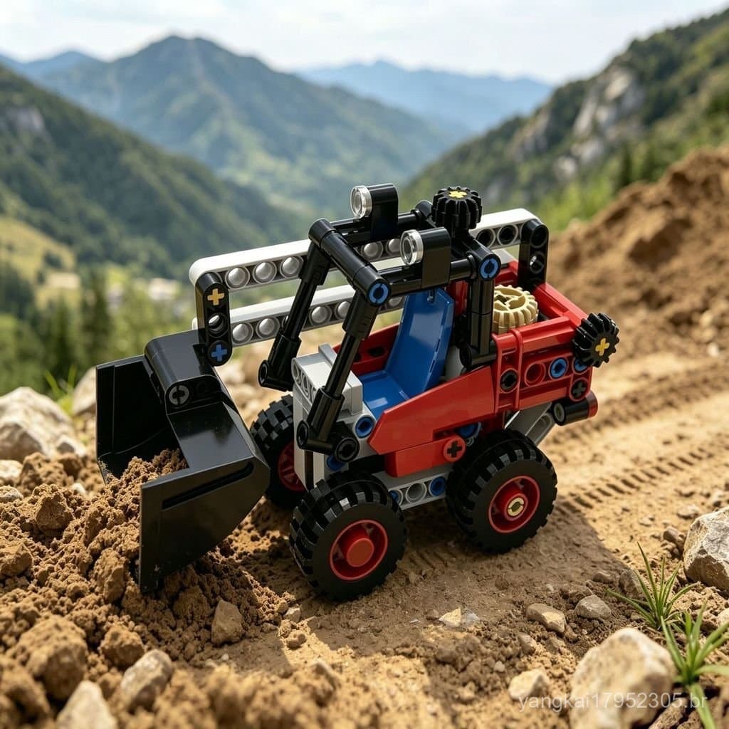 Brinquedo compatível com caminhão de mineração Lego, novo modelo de carro de brinquedo de blocos de montar, ornam