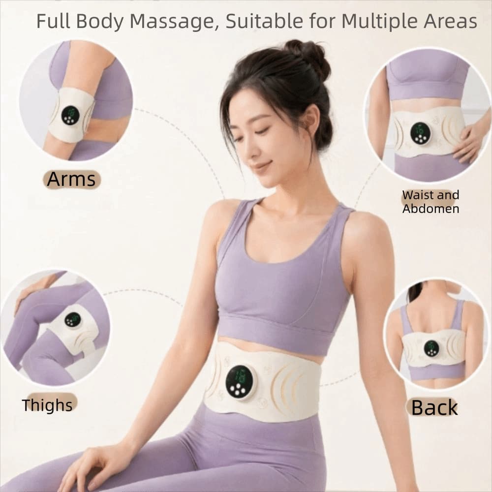 Cinto De Massagem Com Luz Vermelha , Massageador De Cintura Multifuncional Portátil Muscular Leve