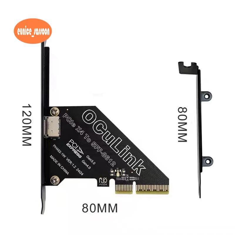 Sassoon1pcie 4.0 X4 Para Oculink SFF8611/8612 Placa De Expansão SFF-8639 U . 2 SSD Gráfica Externa Win/Linux