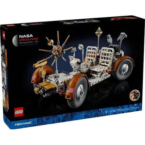 LEGO Technic 42182 NASA Apollo Veículo de Exploração Lunar 1913 Peças Modelo Espacial para Montar e Colecionar