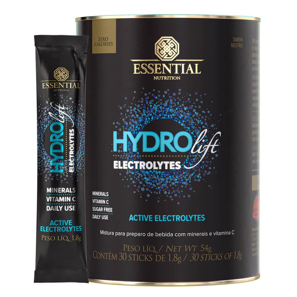 Hydrolift Electrolytes Essential Nutrition Sabor Neutro 54g