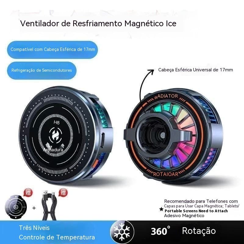 Suporte de celular com resfriamento para carro, suporte de celular com função de resfriamento, resfriamento para navegaç