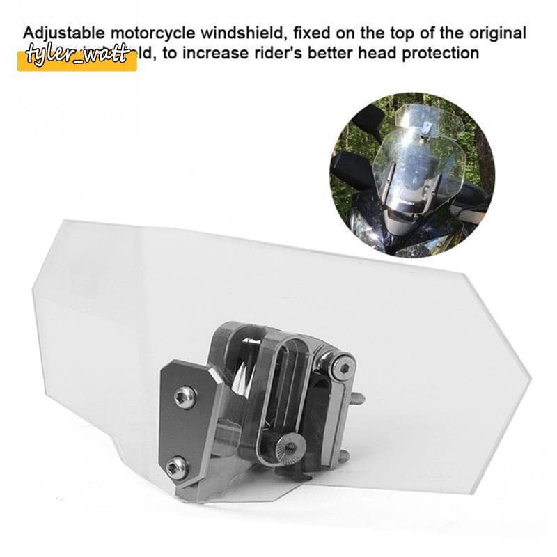 [tyler_w] Universal Moto Defletor De Vento Acessório Clipe Em Extensões De Pára-Brisa 20 Cm Para Nmax155 PCX150 X-ADV