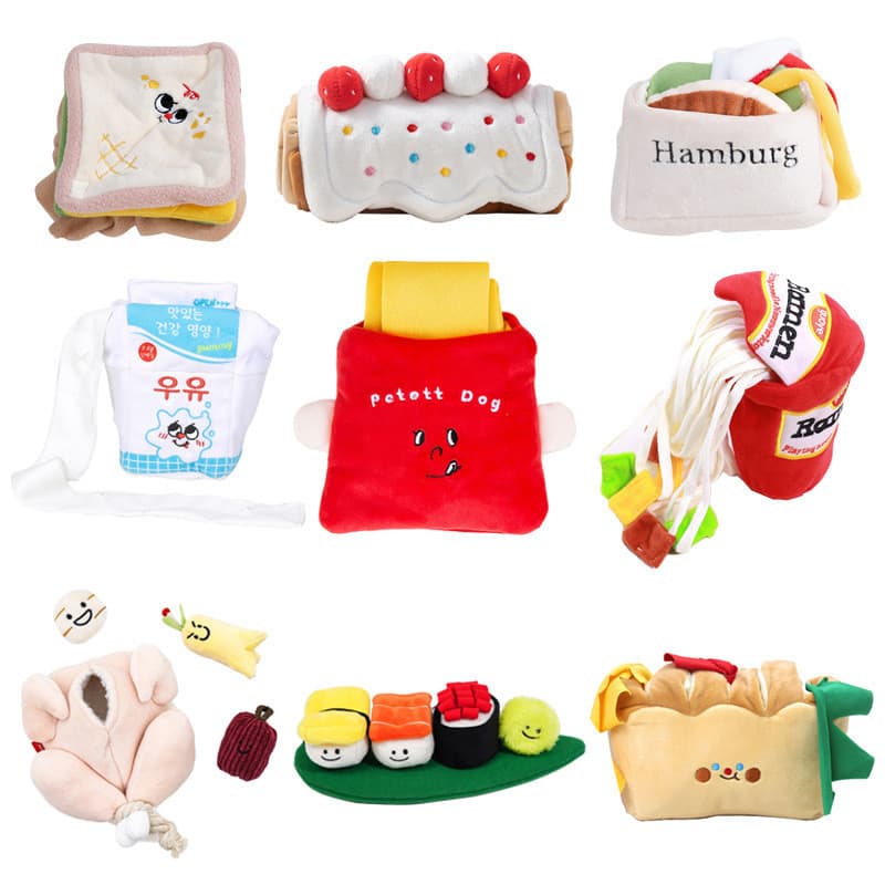 Brinquedo para cachorro estilo ins, brinquedo para animais de estimação, voz, comida tibetana, livro para cheirar, brinq