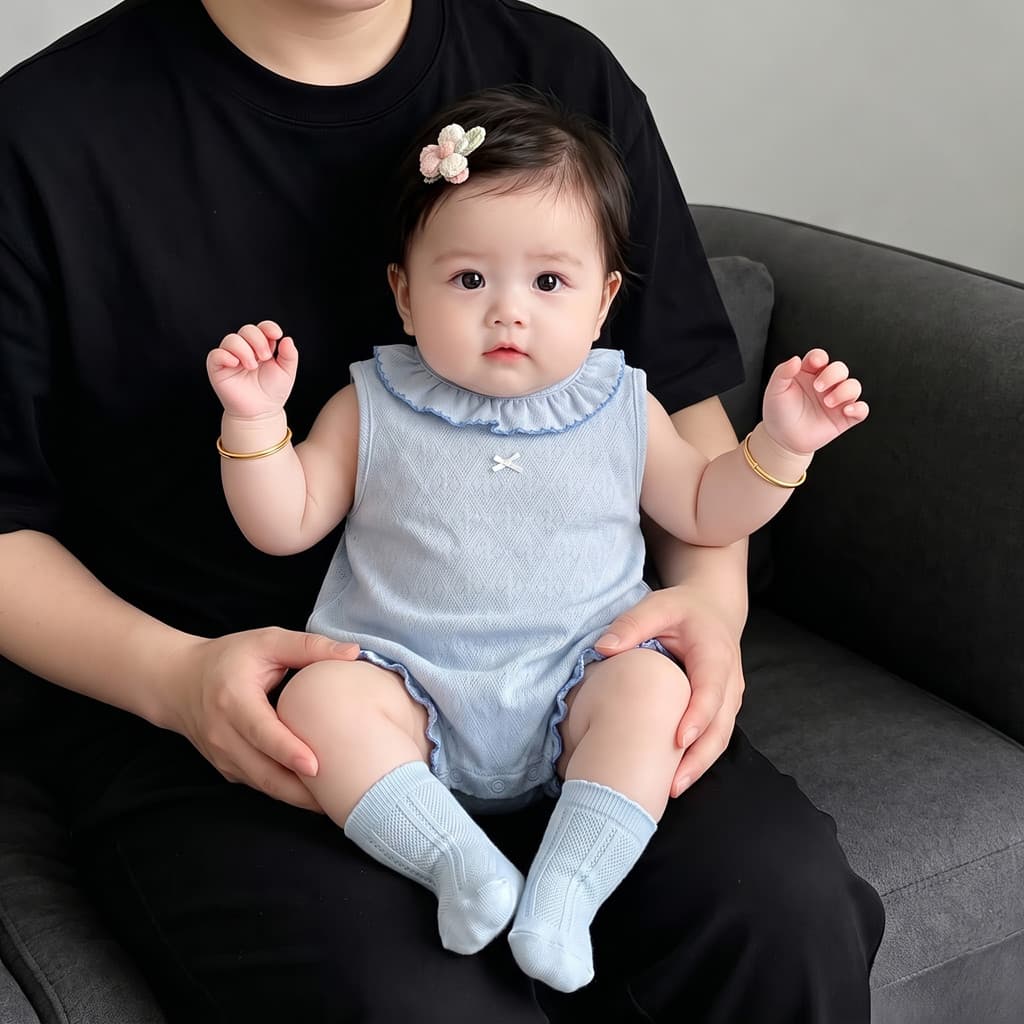 Bebê menina roupas de verão fino sem mangas gola renda roupas do bebê puro algodão roupas do bebê verão pouco mensal pas
