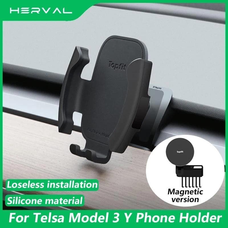 Herval Para Tesla Modelo 3 Y 2017-2023 Suporte Do Telefone Carro Ventilação De Ar Celular Montagem Magnético