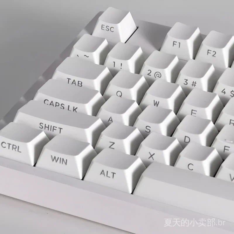 OEM 131, teclas de teclado em PBT translúcido com gravação lateral, compatíveis com teclados mecânicos 60/64/84/98/108 e
